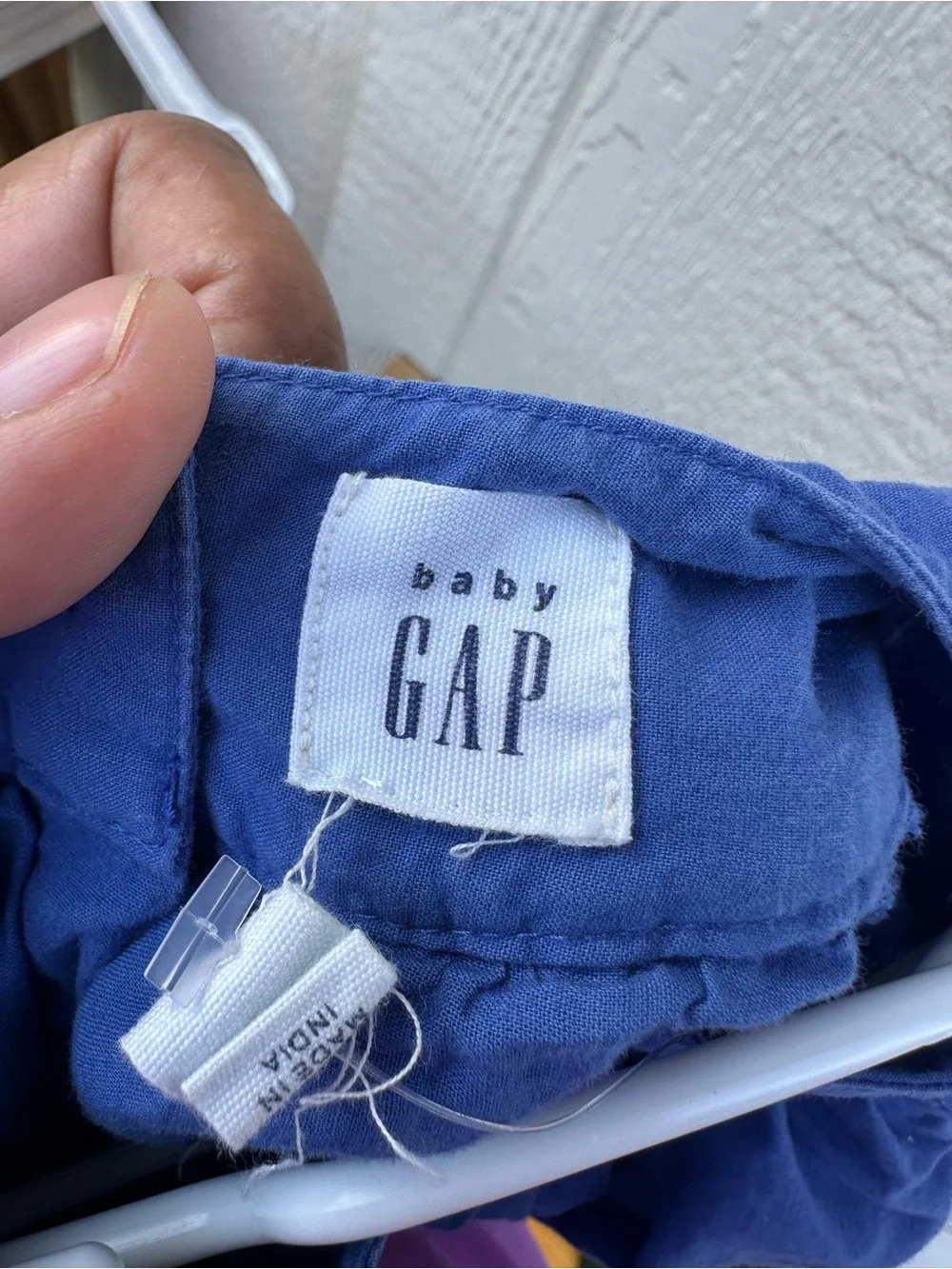 GAP Royal Blue Floral Embroidered Hem Dress